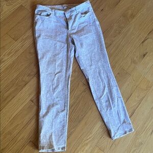 Coldwater Creek Light Gray Floral Pants